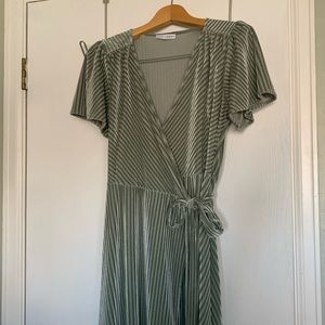 Stunning sage green bridesmaid dress